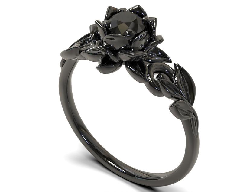 black-gold-engagement-ring-etsy