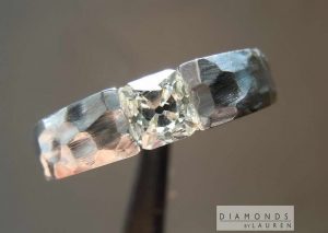 Peruzzi cut diamond ring
