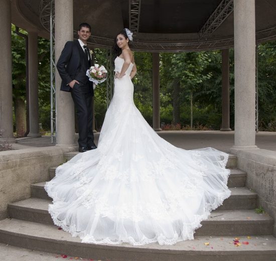 Wedding dress train styles