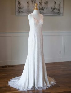 Sheath wedding dress