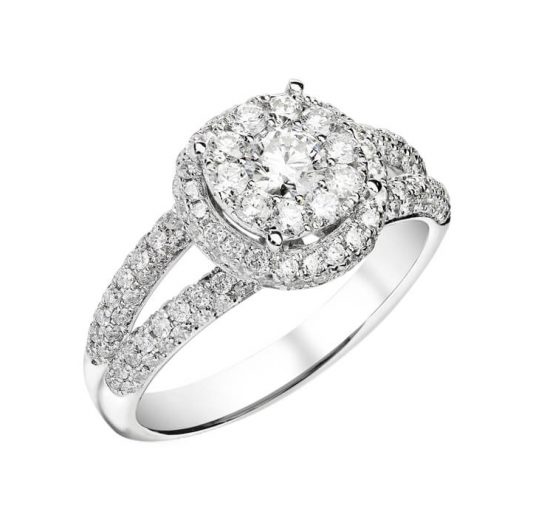 What is split shank engagement ring?