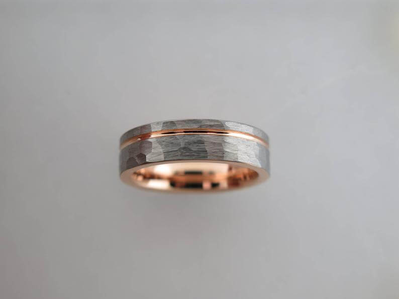 Men's tungsten carbie ring
