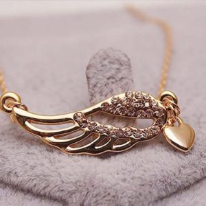 Gold plated angel necklace