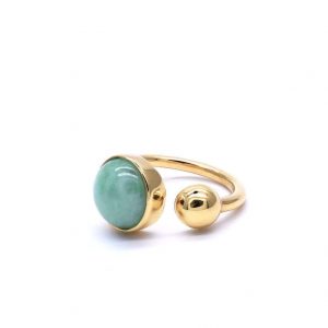 Unique modern jade ring