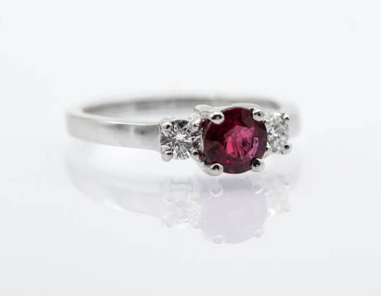 ruby-diamond ring