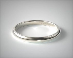 White gold wedding ring