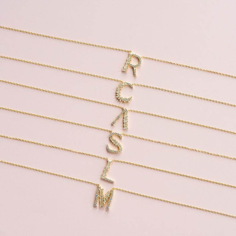 name-initial-silver-necklace-etsy
