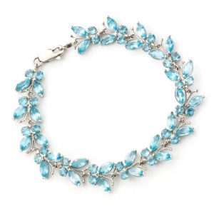 Blue topaz butterfly bracelet