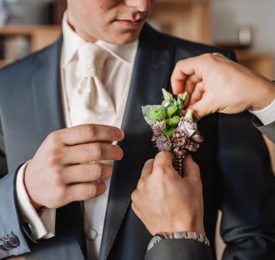 How to pin a boutonniere the right way