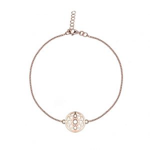 Mandala symbol rose bracelet