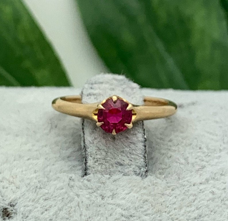 vintage ruby ring prong