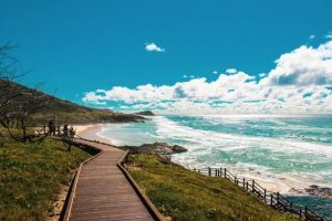 visiting Fraser Island for Wedding Site Inspection