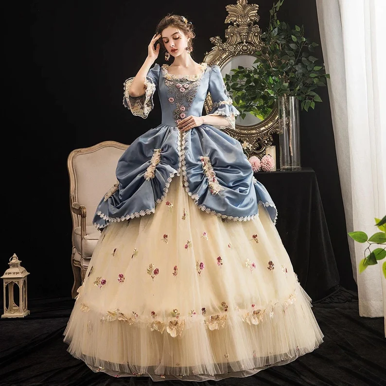 Victorian Floral Dress